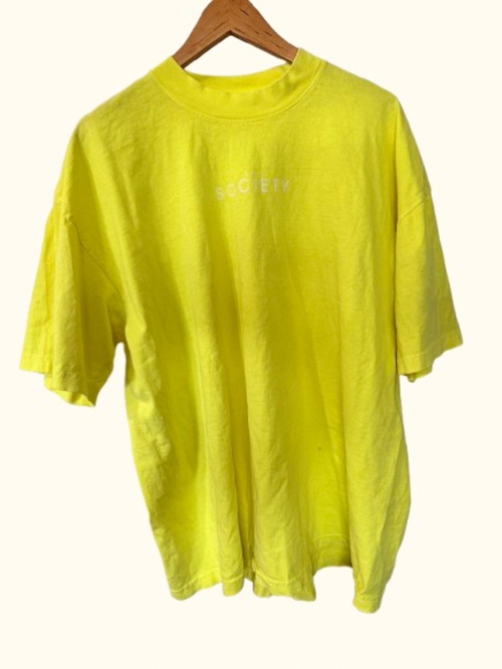 LA JET SOCIETY | Neon Yellow Graphic Tee | XL